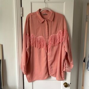 ASOS Pink Fringe Button Down / 20